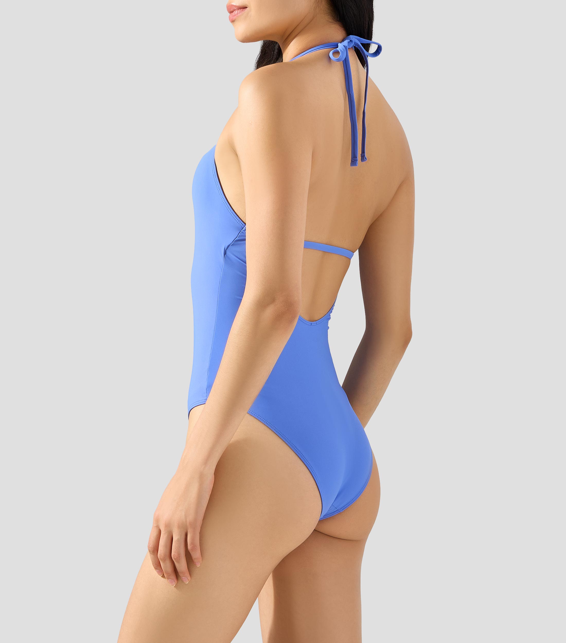 Traje de baño liso Mujer